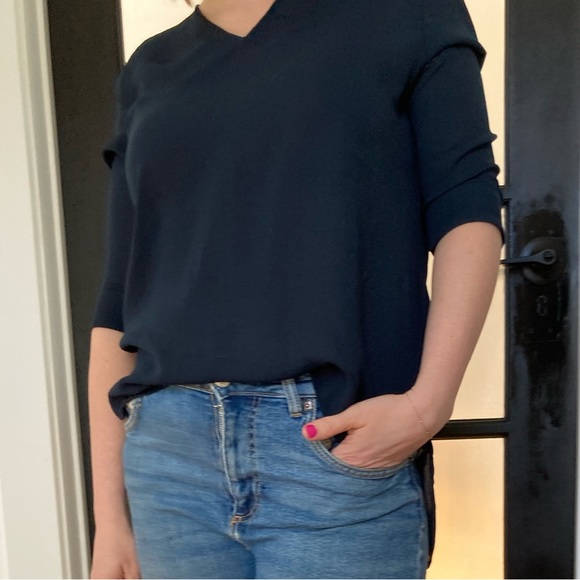 Selected Femme Hi-Lo flowing blouse - Picture 3 of 11